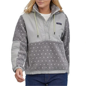 Women's Shelled Retro-X® Fleece Pullover Size Medium Salt Grey Heather